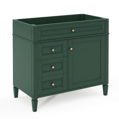 Bathroom Vanity With 2 Drawers And Tip-Out Drawer, Storage Cabinet