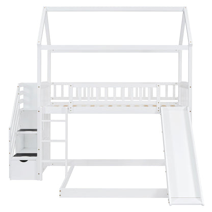 House Bunk Bed With Slide