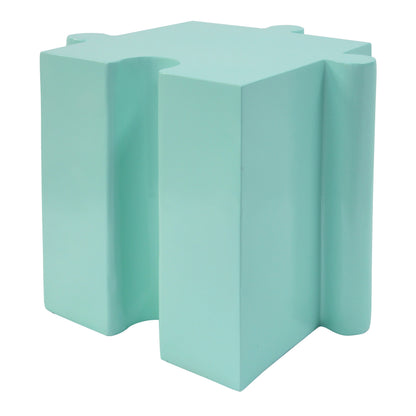 3-Piece Artistic Puzzle Table Set with Modular Interlocking Design