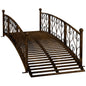 Outsunny 7' Metal Arch Garden Bridge with Safety Siderails