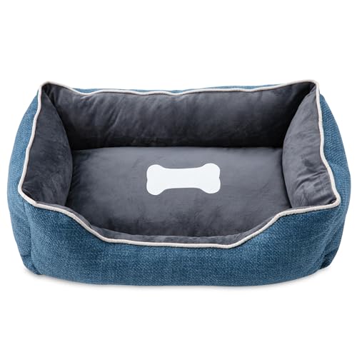 Small Dog Bed with Anti-Slip Bottom and Washable Cover
