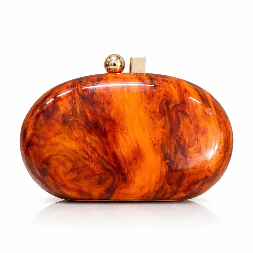 Womens Oval Pearlescent Fashion Shoulder Bag