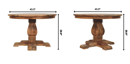 Solid Wood Valentina Round Dining Table