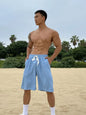 Men's Plus Size Drawstring Shorts with Pockets