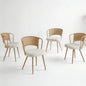 Farmhouse Style Wicker Dining Chair