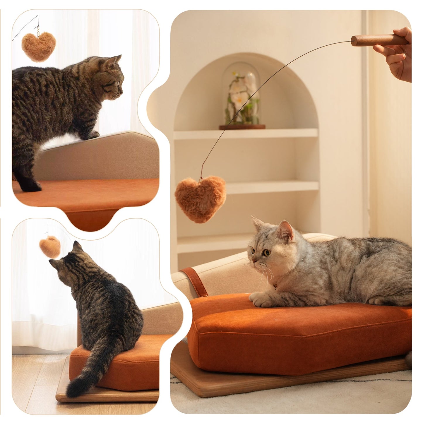 Wooden Pet Bed for Cats & Dogs