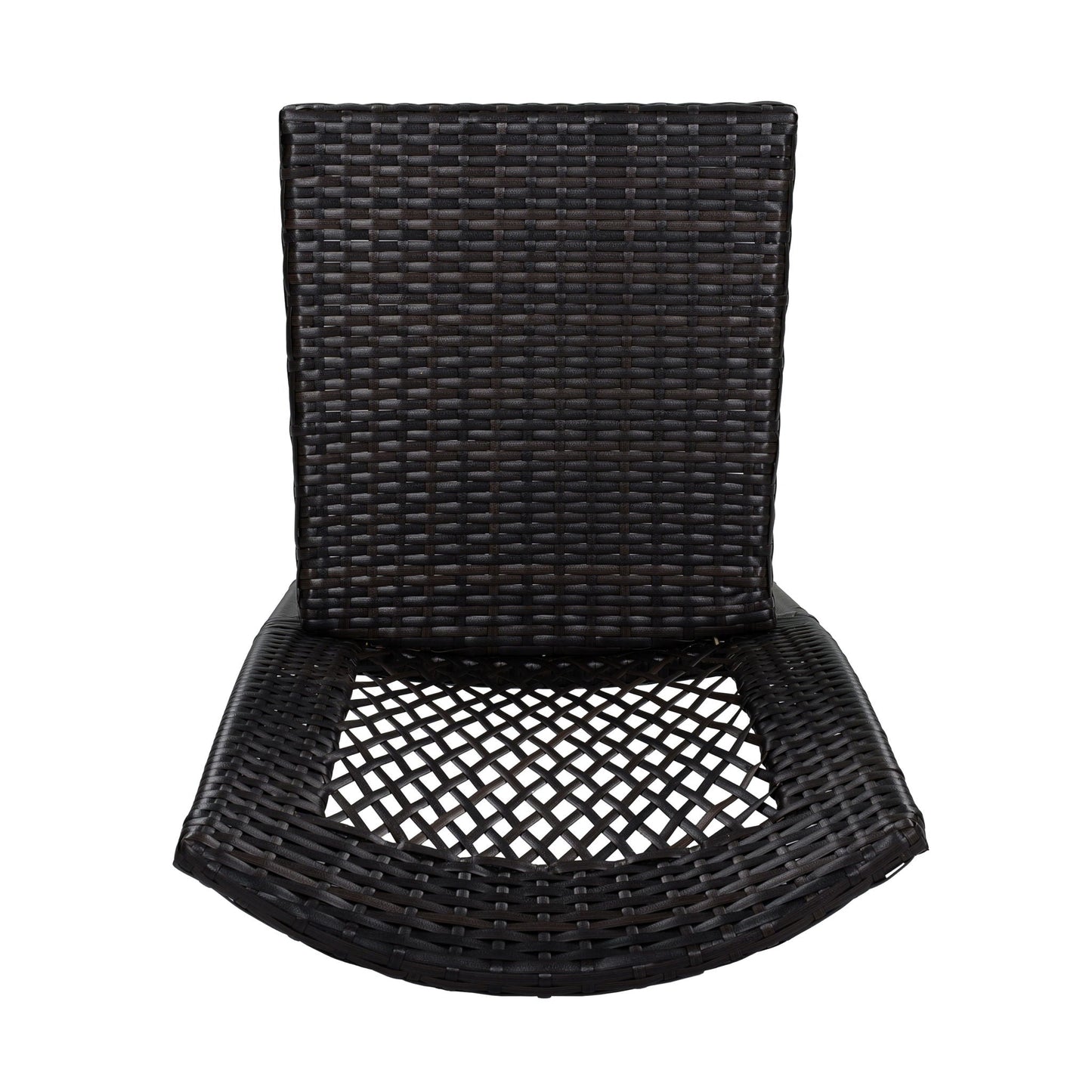 7 Piece Outdoor Dining Set with Table and 6 Chairs - Brown Multi