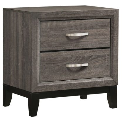 Watson Five-piece Full Bedroom Set Grey Oak