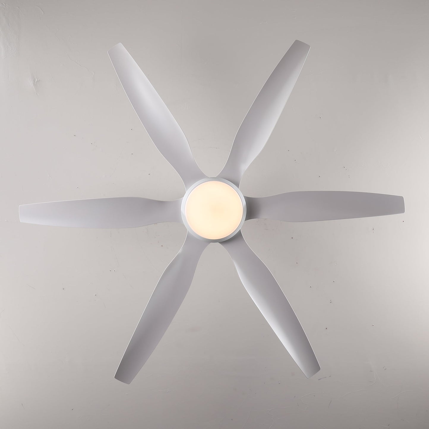 6 PCS ABS Blades 56" Ceiling Fan With Light Kit
