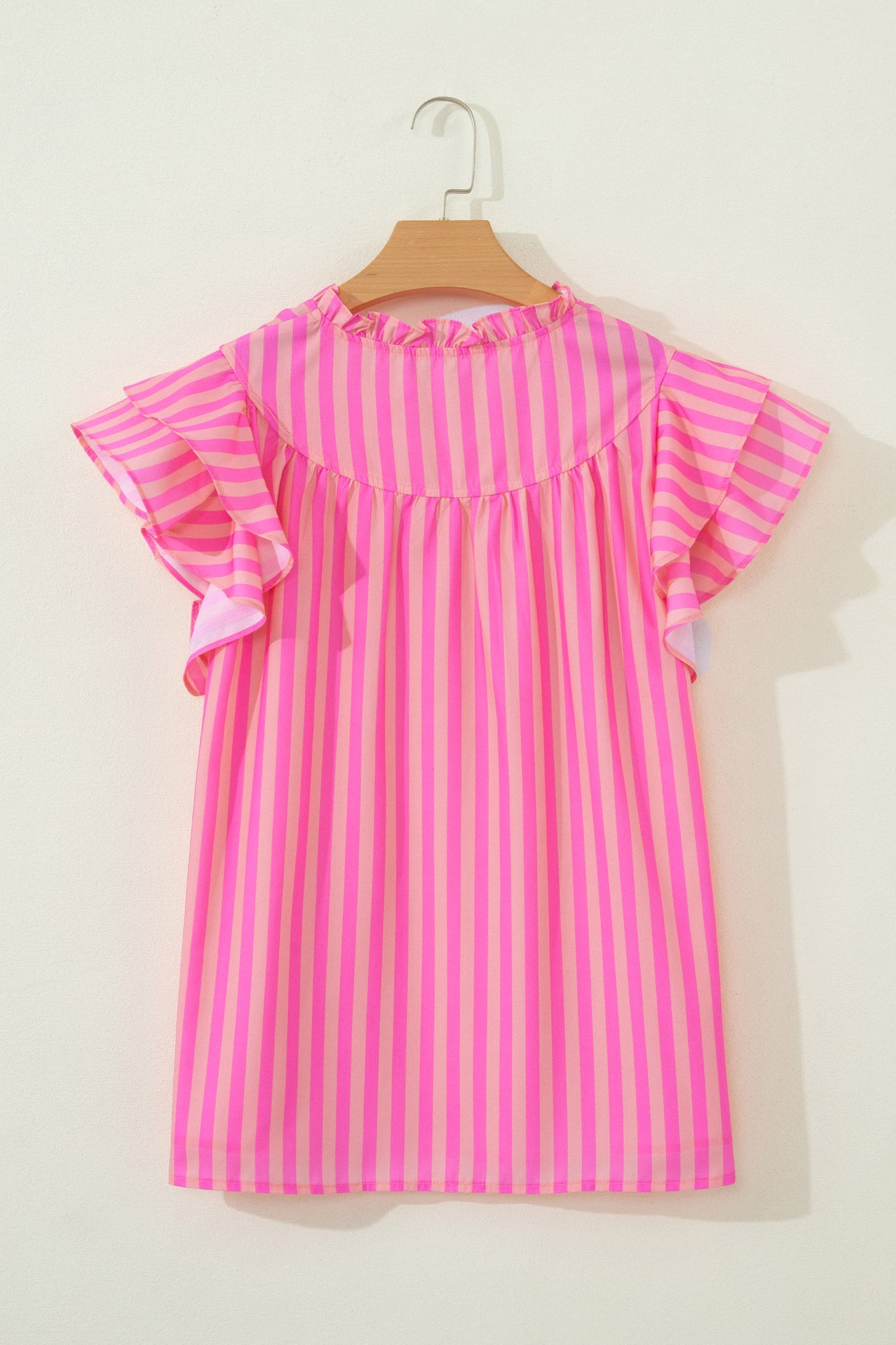 Juniper Stripe Ruffled Summer Blouse