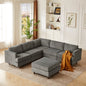 Modern Modular Sectional Couch, 6 Seaters Sleeper Sofa