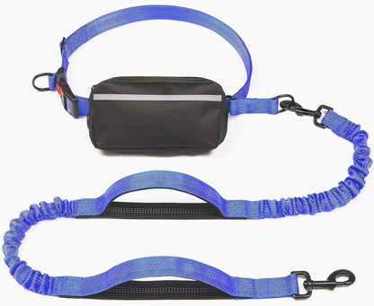2025 Cross-Border Hot-Selling Multifunctional Dog Leash Waist Bag Pet Set For Walking And Running, Nylon Reflective Traction Rope