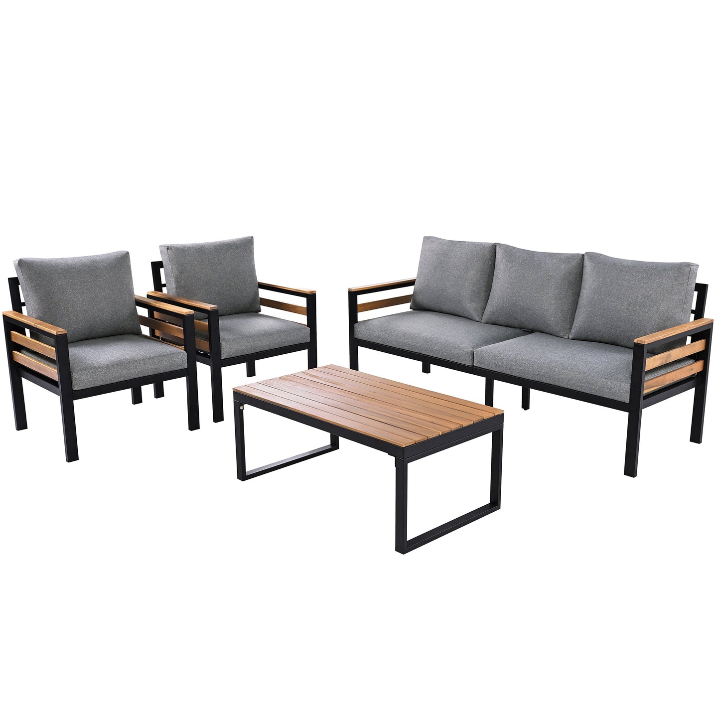 GO 4-Piece Outdoor Furniture Sofa Set for 5 People