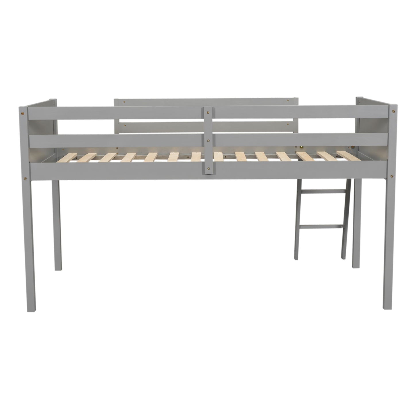 Low Loft Bed With Adjustable Ladder