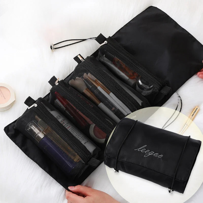 Four-in-one cosmetic bag, makeup bag organizers,Travel makeup bag,Portable travel storage portable toilet bag,