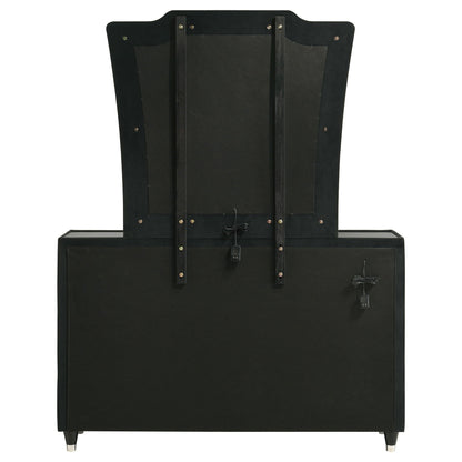 Lorient 8-drawer LED Dresser with Mirror Black