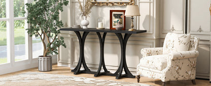 U-Style 59.8'' Wooden Console Table