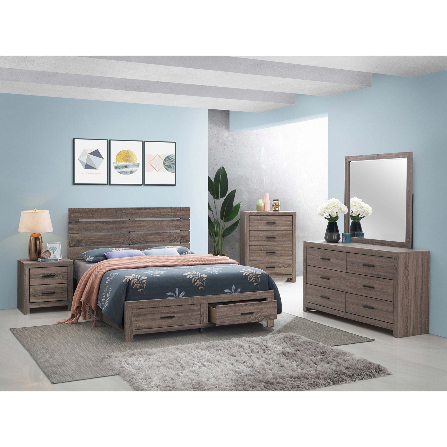 Geary - Panel Bed