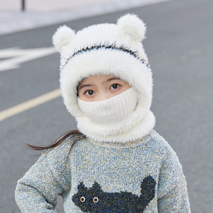 Warm, Windproof Knitted Wool Hat With Earflaps