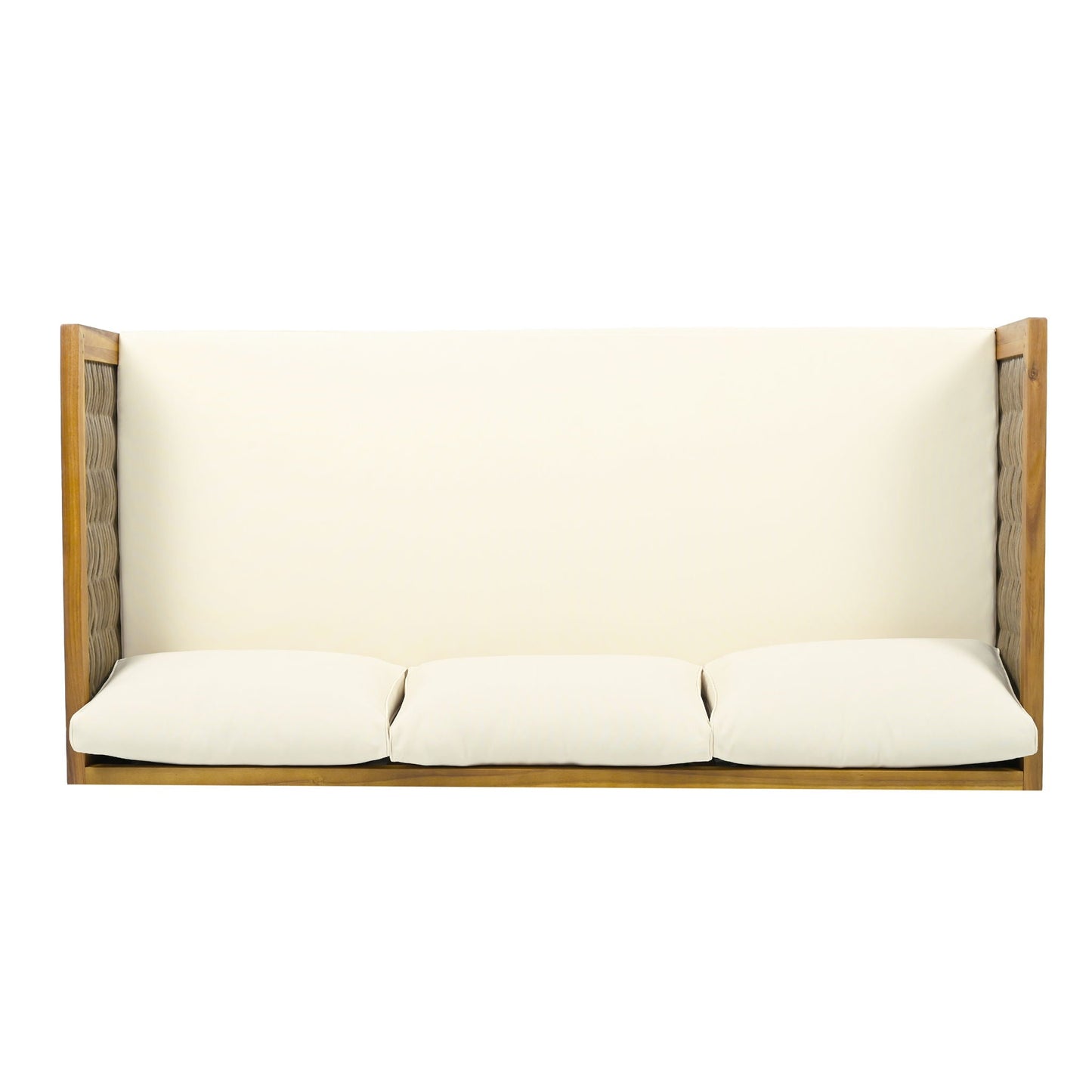 Claremont 3 Seater Daybed Teak Acacia Wood Water Resistant Cushions