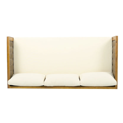 Claremont 3 Seater Daybed Teak Acacia Wood Water Resistant Cushions