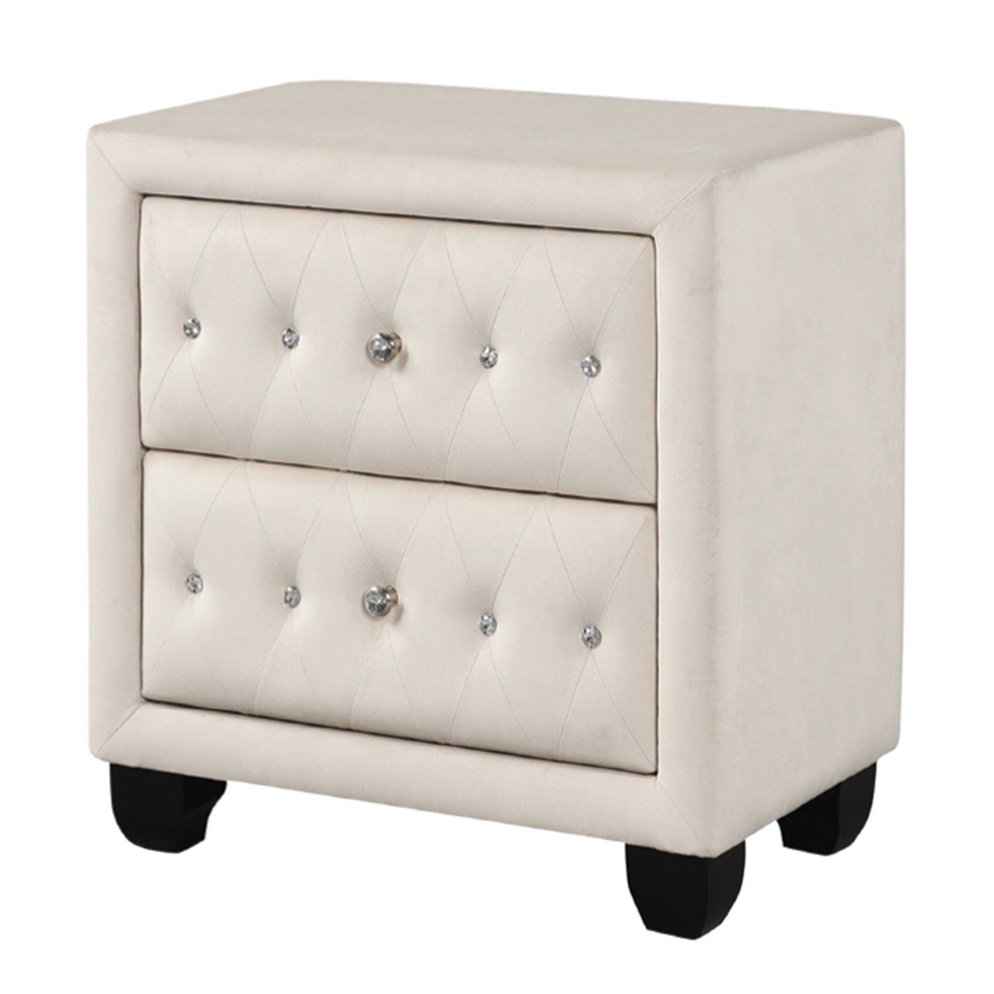 Sophia - 2 Drawer Upholstered Nightstand