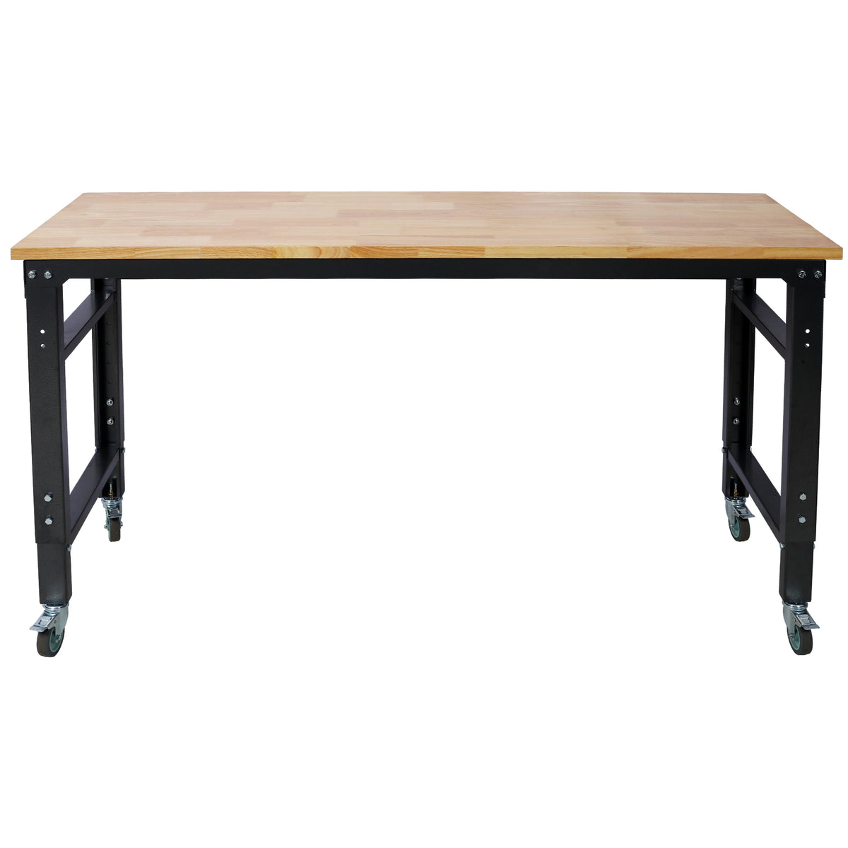 Premium Rolling Workbench with Adjustable Height - Dark Gray,Wood
