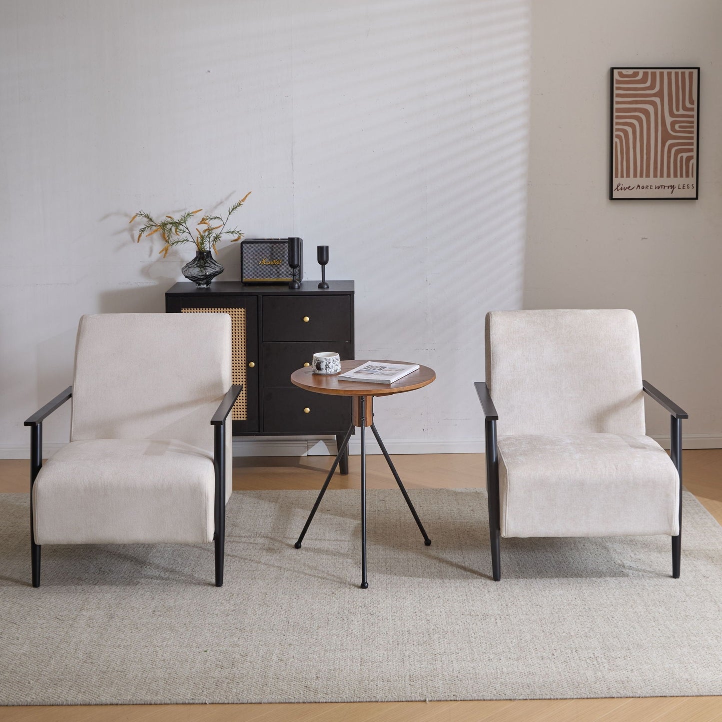 Modern Lounge Chair With Upholstery