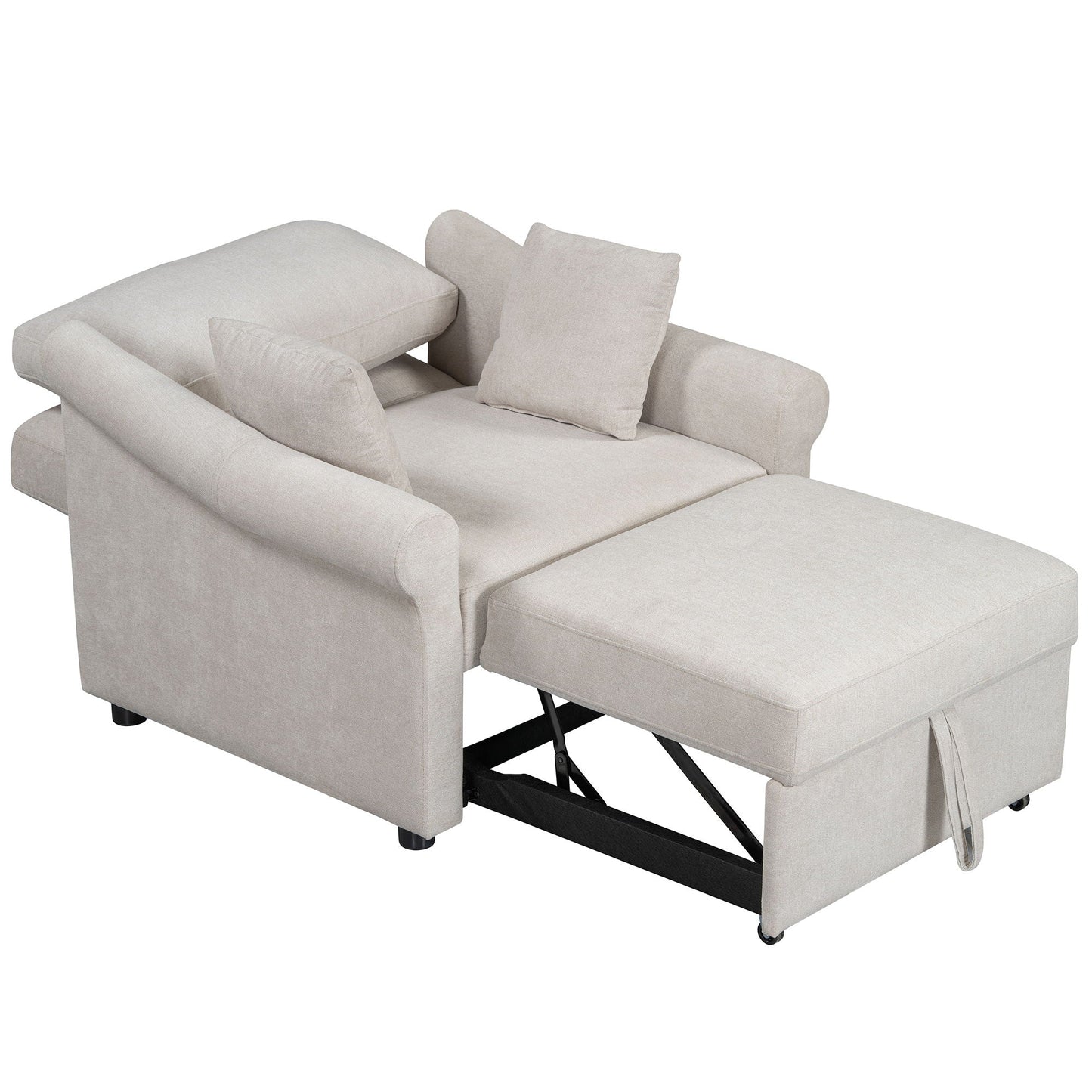 Convertible Sleeper Chair With Adjustable Backrest