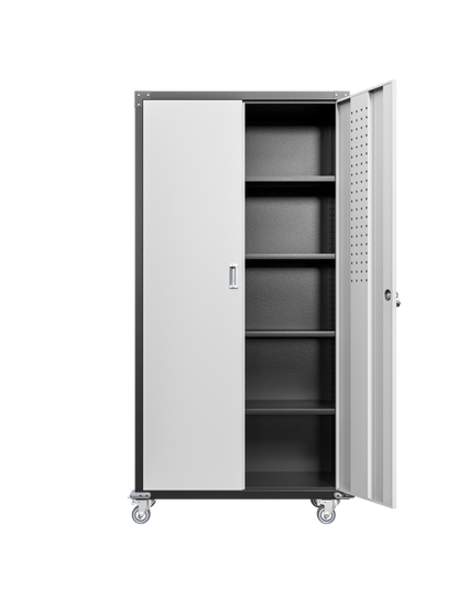 Garage Storage Cabinets with Locking Doors and 4 Adjustable Shelves
