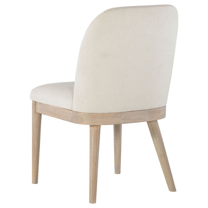Solano Upholstered Dining Side Chair Beige (Set of 2)