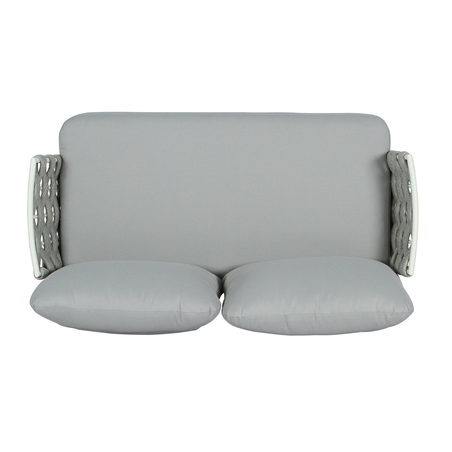 Mariano Steel 4-Pieces Conversation Set, Off White & Grey