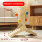 Cat Scratching Board, Solid Wood Cat Turntable Toy, Hemp Rope Claw Sharpening Ball, Cat Self-Entertainment Toy, Cross-Border Pet Supplies