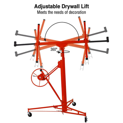 Drywall Lift 11FT - Heavy Duty Sheetrock Hoist