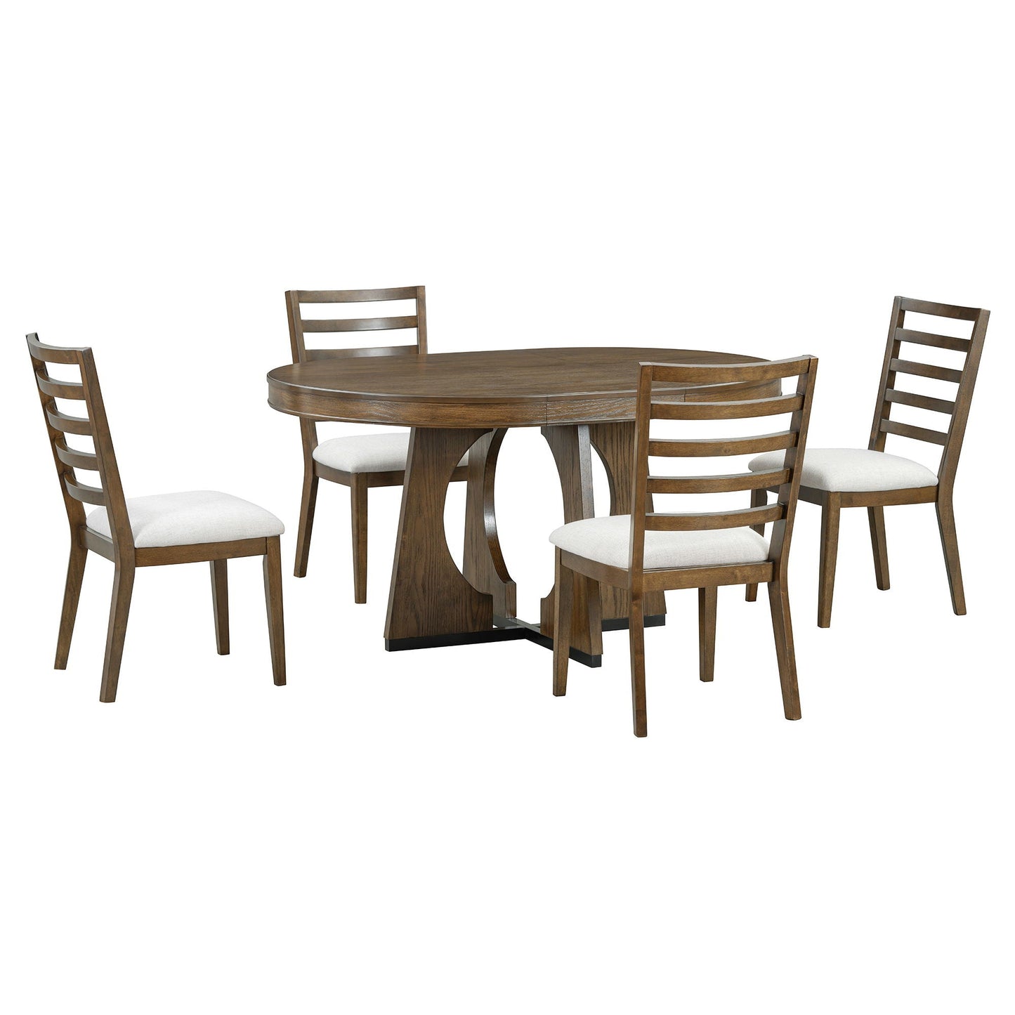 Round Dining Table Set For 4 With Chairs