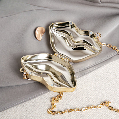 Lip Shaped Small evening Clutch Purse – Stylish Shinny Party Purse, Perfect for Casual Outings, Proms, and Parties