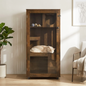 Basia Indoor Rubber Wood Cat Cabinet