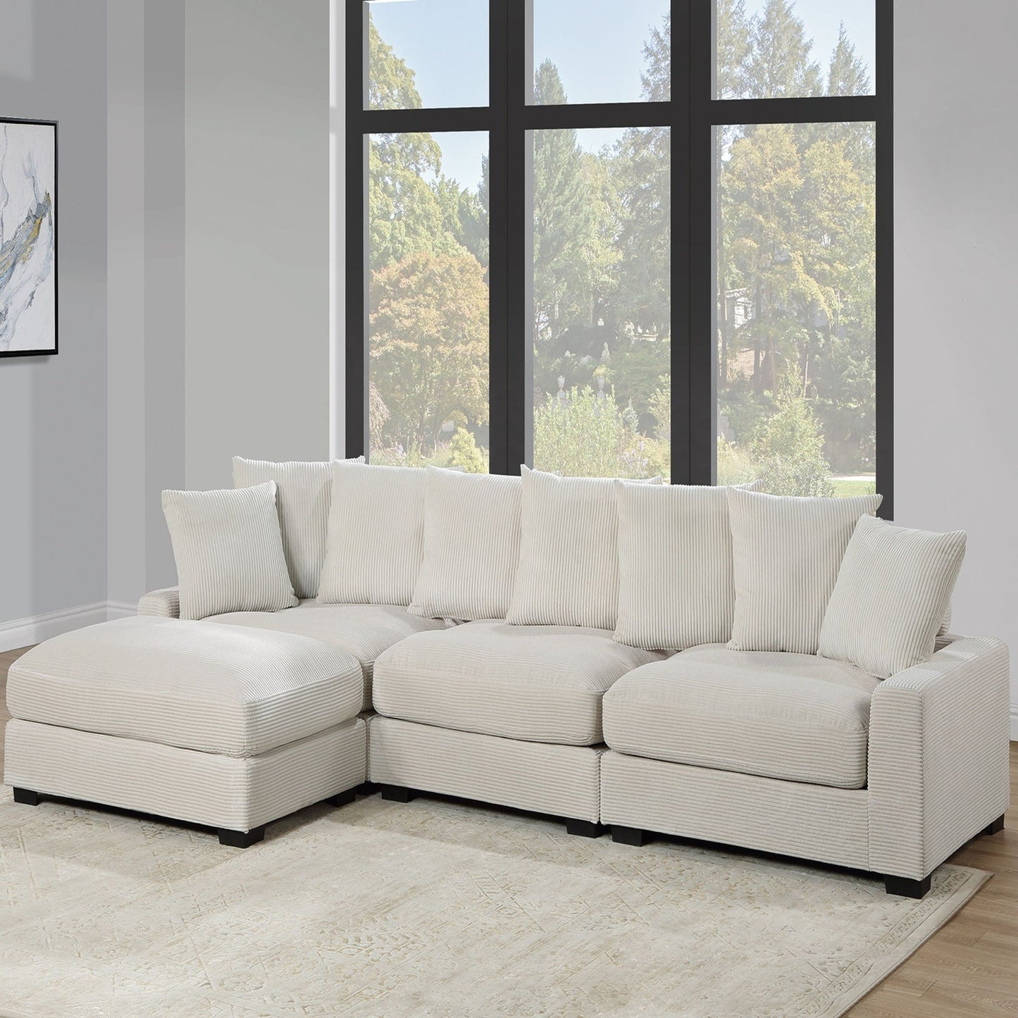 Modular Seating With Pillows