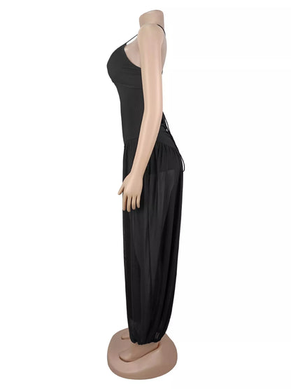 Spaghetti Strap Wide-Leg Jumpsuit