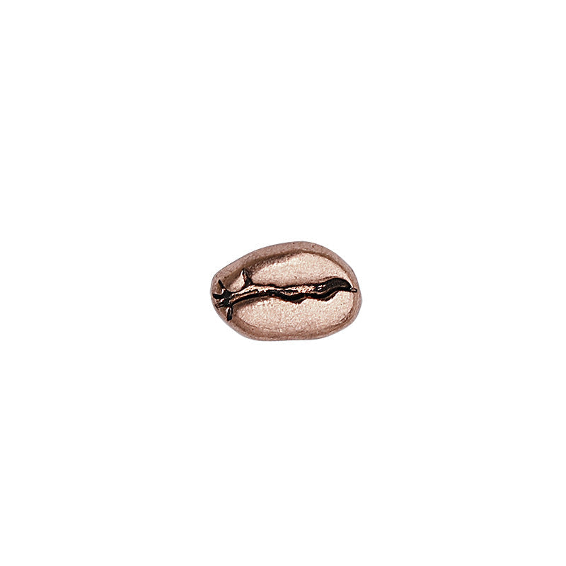 Metal Coffee Bean Brooch Lapel Pin Accessory