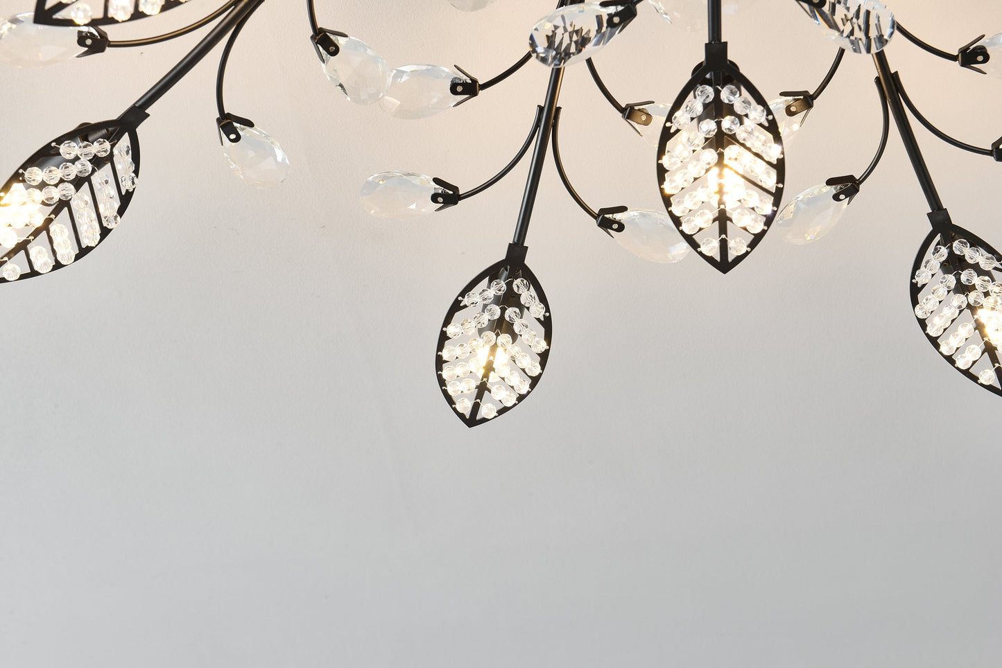 15-Light Chandelier Crystal Ceiling Lamp