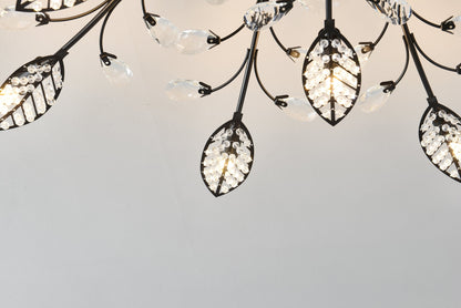 15-Light Chandelier Crystal Ceiling Lamp