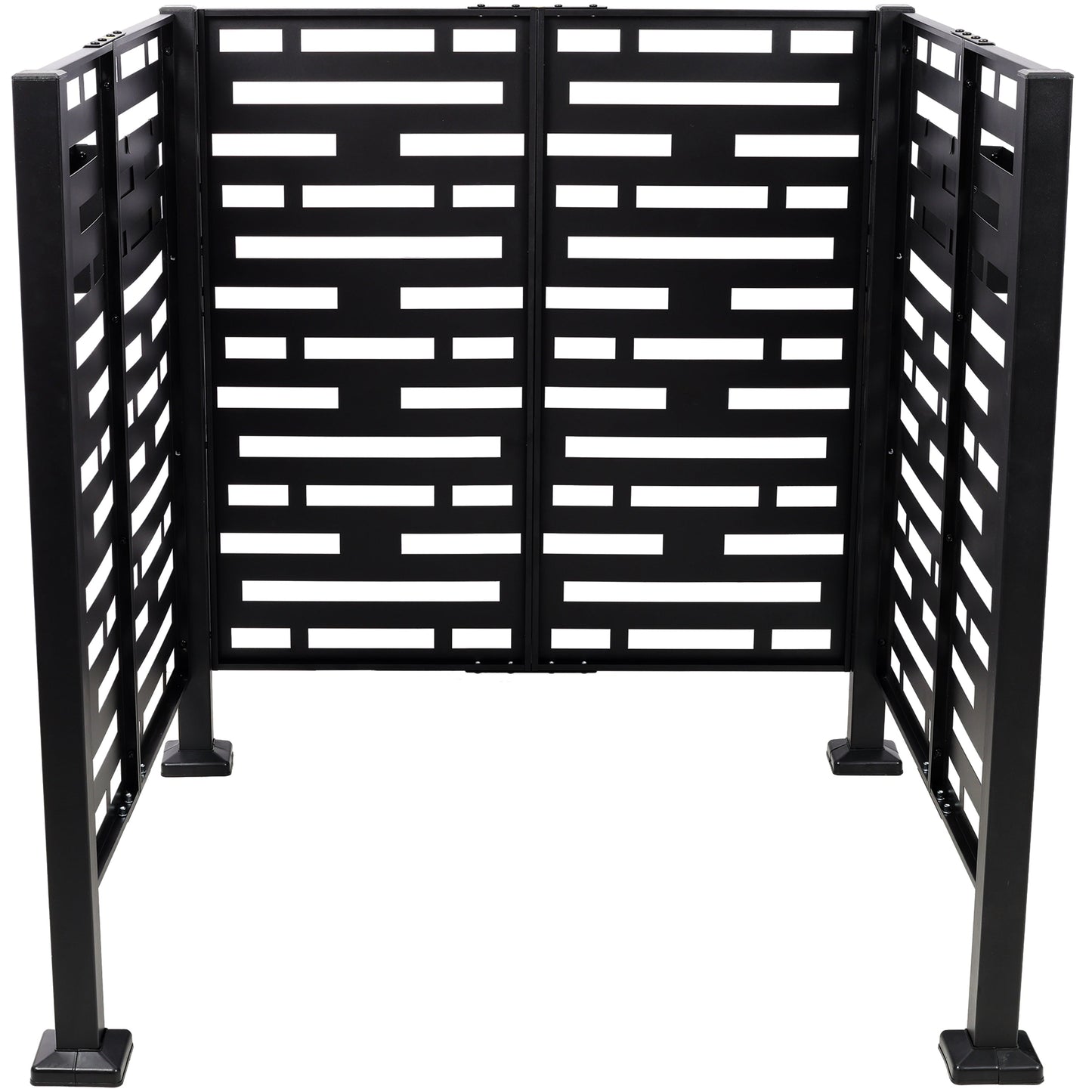 3.5x3.5FT Metal Air Conditioner Privacy Fence with Planter Boxes