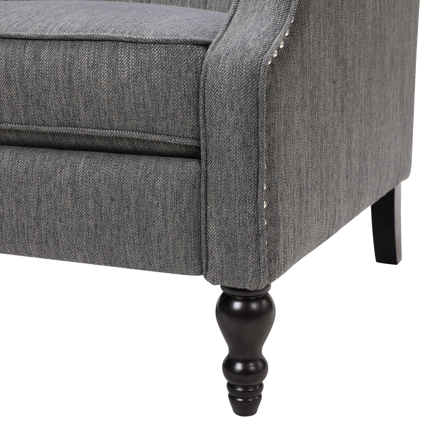 Dunham Contemporary Fabric Tufted Oversized Pushback Recliner