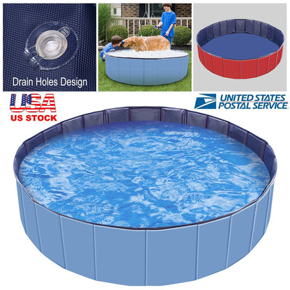 Foldable Pet Swimming Pool - Portable PVC - Gbruno