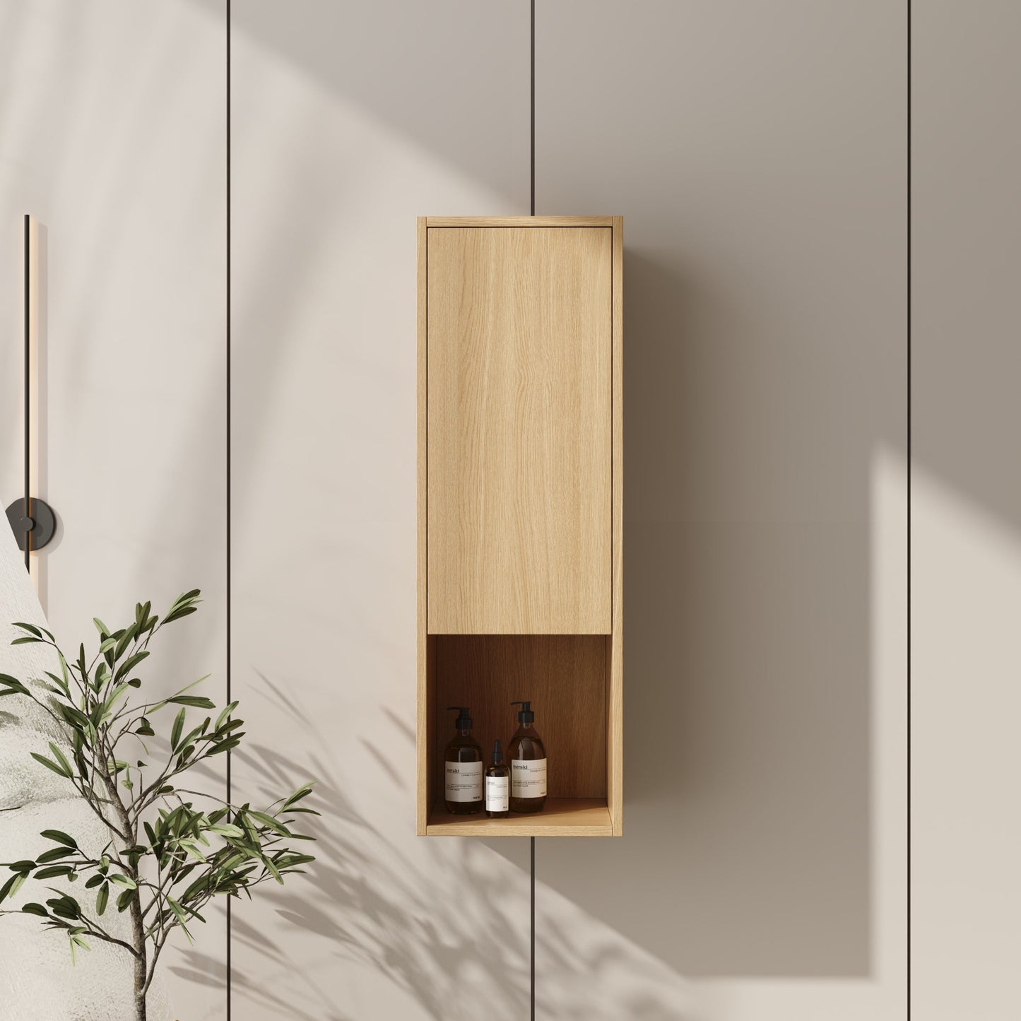 12 Inch Small Wall-Mounted Side Cabinet