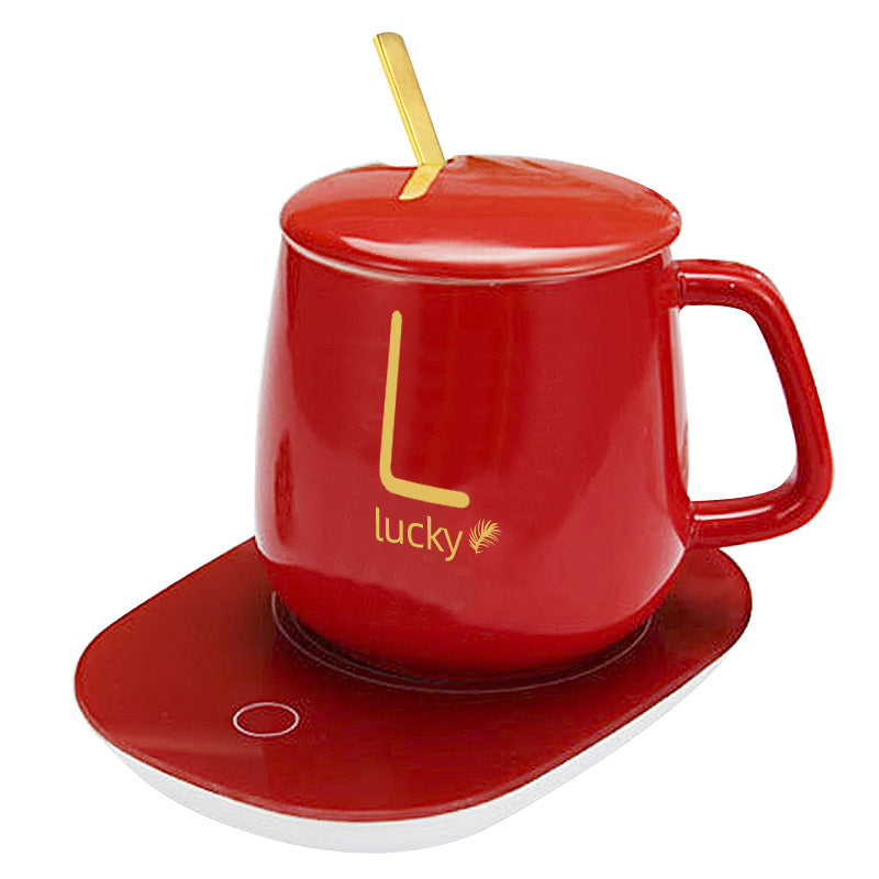 Constant Temperature 55 Degrees Coaster Gift Box Desktop Warming Coaster