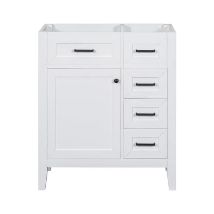 30" Bathroom Vanity Cabinet Base Without Sink