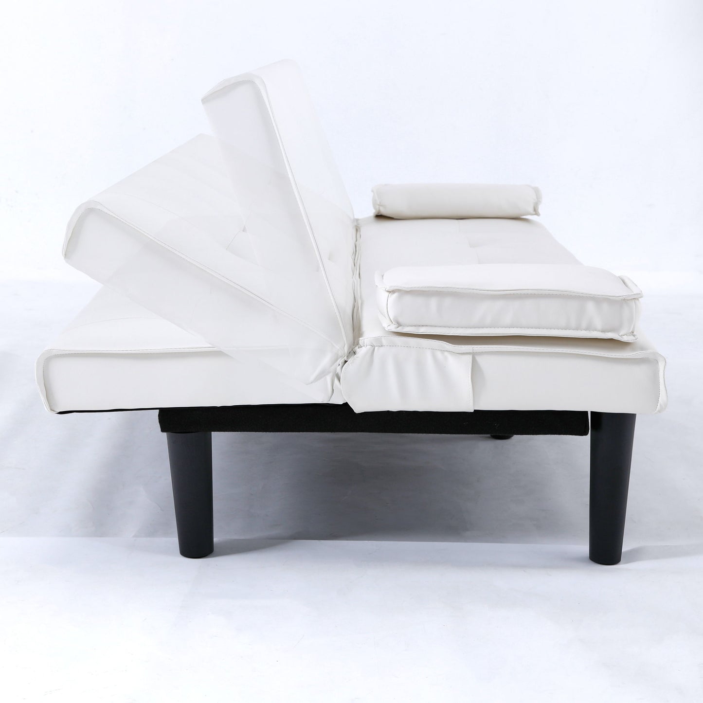 Sofa Bed With Foldable Design And Cup Holder
