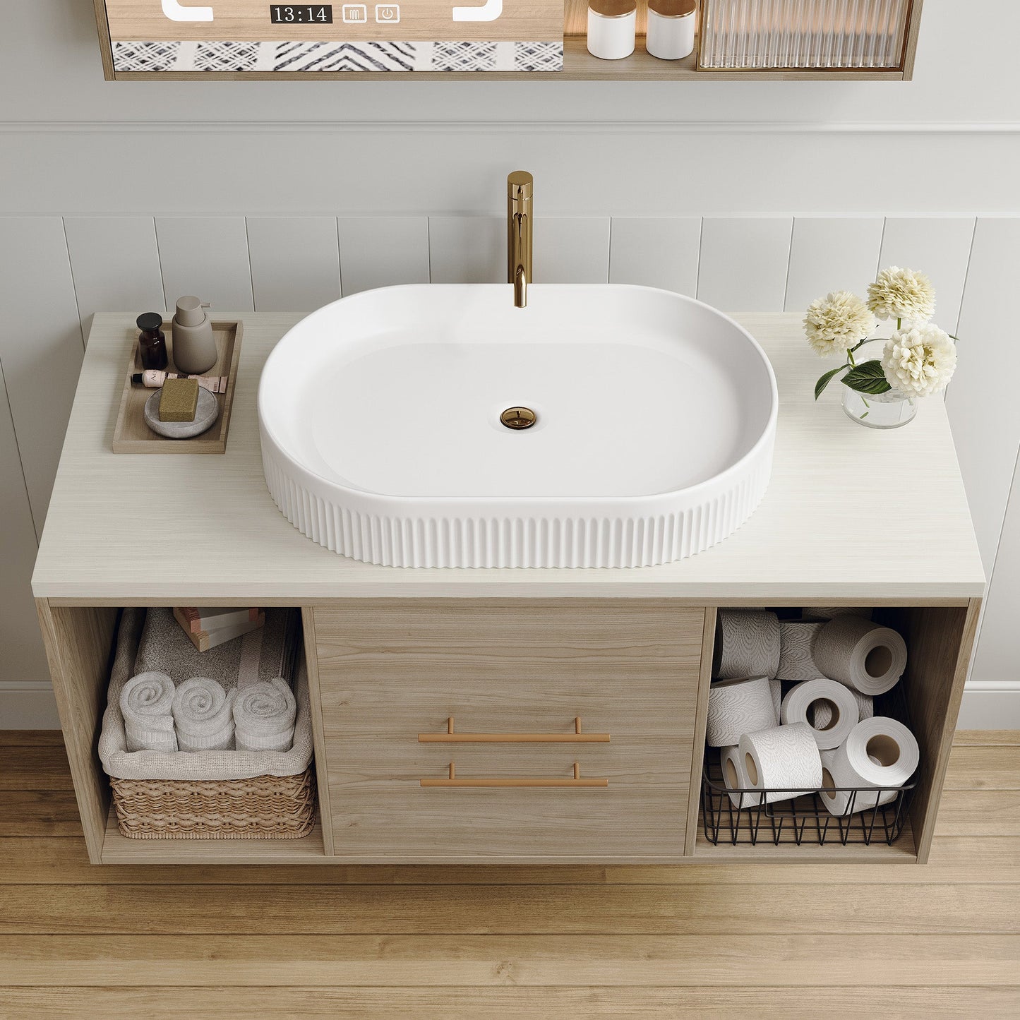 22.8-In Vessel Bathroom Vanity